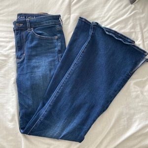 American Eagle super hi-rise flare
